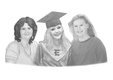 Load image into Gallery viewer, Black & White Graduation Portrait