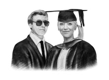 Load image into Gallery viewer, Black & White Graduation Portrait